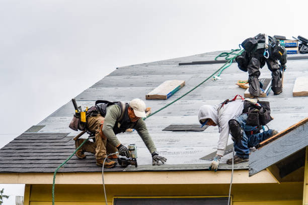 Professional Roof Installation technician working in Melrose, MA